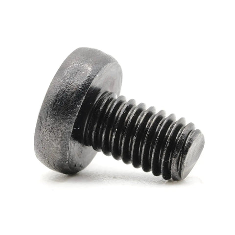 Close-up of one screw from Mercedes Rear License Plate Screws Replacement Kit Stainless Steel Black Oxide Pack Of 4 For C Class And E Class