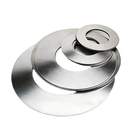 Ten Piece Bucket Pin Shim Kit For Excavators And Skid Steers, Fits 30 To 120 mm Pin Diameter, 1 2 3 5 mm Thick Shims, Tightens Loose Joints, Keeps Dust Out, Extends Grease Intervals, Beefed-Up Steel Construction steel shims