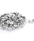 Slick Adjustable Furniture Glide Leveling Foot Set 100 Pieces 8mm X 20mm Thread 30mm Tall Silver White Plastic And Metal for easy floor stabilization.