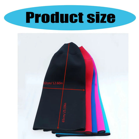 Neoprene Dive Bottle Sleeve Protects 12L Scuba Tanks From Scrapes And Dings, size 65x32cm, black, red, blue, pink options.