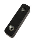 T-42 Solid Molded Rubber Trailer Bumper With Drilled Mounting Holes And Galvanized Washers, 7-7/8 x 2-1/2 x 2 in, impact shield