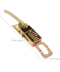 Beefy Heavy Duty Toggle Latch Clamp Kit with Adjustable Metal Pull Hasp, spring-loaded design, 11 in length, side view.