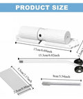 Easy Install Automatic Door Closer With 180 Degree Opening And Adjustable Closing Speed, Rust Proof Silver Finish dimensions