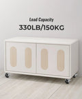Cabinet with 2 Inch Ball Caster Wheels Set Of 4 For Furniture Legs With Locking Stem Swivel Castors Grip Neck Chrome Finish