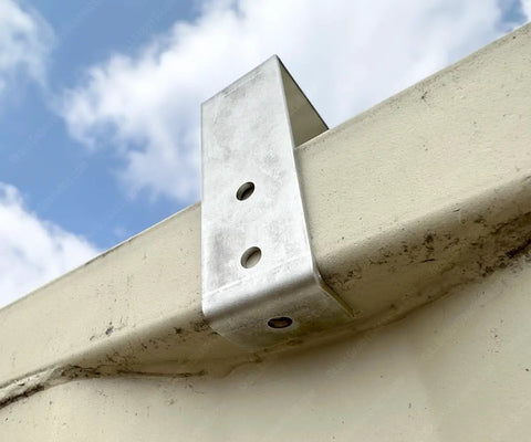 Built Tough Aluminum Roof Bracket For Conex Shipping Containers Mounting On Unistrut And Superstrut Exterior Solar Panel Support