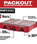 Ten Bin Modular Tool Organizer Case With IP65 Weather Seal and Impact Resistant Construction for Secure Storage and Transport