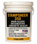 High Gloss Wet Look Concrete Sealer Solvent Based Acrylic Cure And Seal UV Resistant Non Yellowing Formula in 5-gallon bucket.