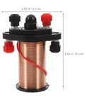 Hands On Electromagnetic Induction Solenoid Kit For High School Physics with copper coils and measurement dimensions
