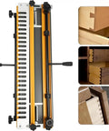 24 Inch Dovetail Jig Heavy Duty Woodworking Template Guide For Cabinets And Furniture Pro Grade Steel Aluminum Routing Fixture with joinery detail.