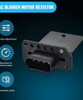 HVAC Blower Motor Resistor Replacement Direct Fit For Ford F-150 2004-2014 close-up with features icons