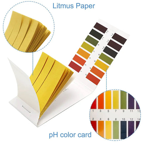 PH Test Strips 1 To 14 Litmus Paper Kit For Home Lab Water Soil Aquariums Soap Testing 800 Strips In 10 Pack With Quick Color Chart