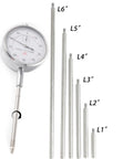 Six Piece Dial Indicator Extension Rod Set Extends From 1 To 6 Inches And Stacks To 21 Inches With Standard 4 To 48 Thread