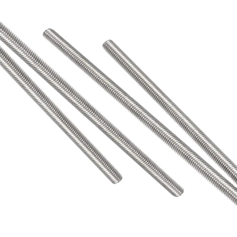 Image of Heavy Duty Fully Threaded Rod Set 6 mm M6 1.0 Pitch 250 mm Long All Thread Rods 304 Stainless Steel Right Hand Threads 4 Pack