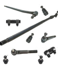 Front Steering Suspension Ball Joint And Tie Rod End Set For Dodge Ram 1500 2500 3500 2003 To 2013 complete 10 piece kit components layout.