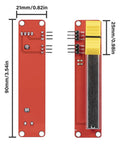 Dual Output 10K Logarithmic Slide Potentiometer 3.3V 5V Analog Slider Module for Arduino ARM MCU AVR 2 Pack shown in red casing