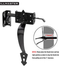 Heavy Duty Gate Latch For Wood Metal Vinyl Fences With Self Closing Gravity Self Locking Latch And Decorative Handle Black