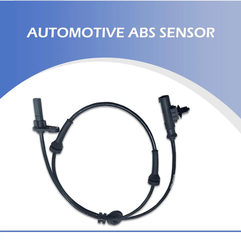 yorpyep Car Wheel Speed Sensor, rear-left ABS sensor in black with wiring harness, front view