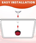 Six Pack Red Reflective Motorcycle License Plate Bolts And Nuts Kit With M5 Round Screws for easy installation on bikes