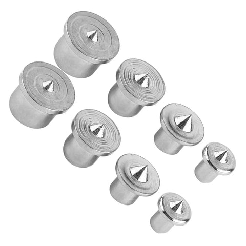 Pro Grade Steel Dowel Centers Set For Woodworking And Carpentry Hollow And Solid Dowel Markers in various sizes