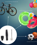 Backup Spare Tire Inflator Accessory Kit For Portable Air Compressor With Schrader And Presta Adapters, inflating bike, balls, inflatables