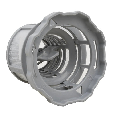 Countertop Dishwasher Replacement Filter Fine Mesh And Coarse Strainer Set gray filter design for trapping food bits, durable construction.