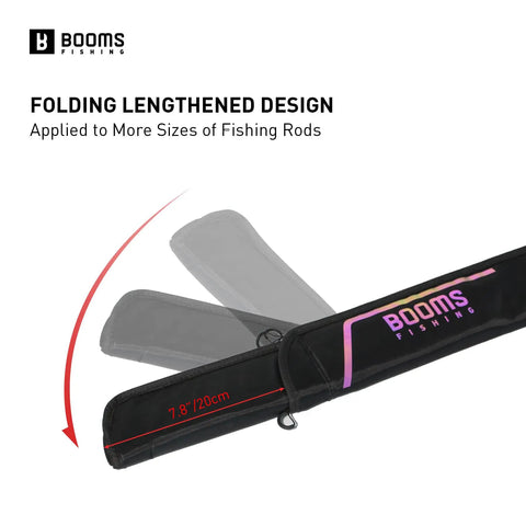 Super Convenient Portable Folded Fishing Rod And Reel Storage Case with folding lengthened design and 7.8 inch measurement.
