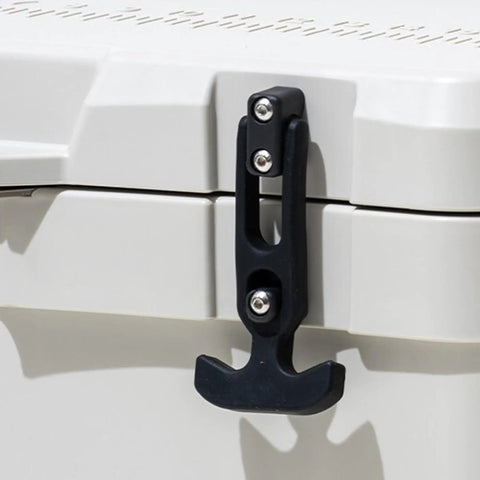 Two Pack Rubber Flexible T Handle Draw Latches With Mounting Screws for toolbox cooler 4.4 inch by 1.85 inch hood latches