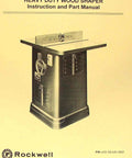 Heavy Duty Wood Shaper Operator And Parts Manual Replacement Guide For Models 43-205 And 1340 setup instructions illustration.