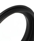 Close-up of M56X0.75mm to M48X0.75mm Aluminum Adapter Ring for Telescopes and Cameras, showing durable threads and anti-reflection coating