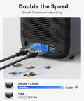 Hella Reliable Diskless Nas Storage With Ai Album Sorting And Virtual Machine Flexibility featuring dual 2.5Gbe ports for fast data transmission.