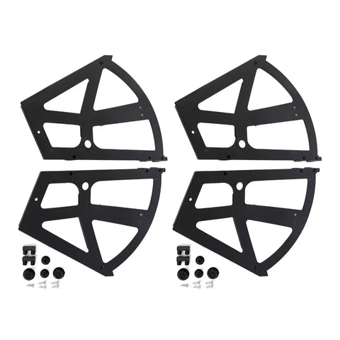 Double Layer Shoe Cabinet Hinges Kit With Four ABS Hinge Units And Twenty Installation Accessories