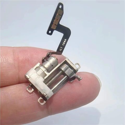 Beefed Up Mini Stepper Motor With Full Metal Planetary Gearbox And Dead Nuts Accurate Ball Bearing Linear Actuator Featuring 10mm Stroke Built Tough For Smooth DIY Builds And Knockout Performance in hand showing metal construction.