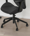 Office chair on hardwood floor with Six Pack Non Slip Furniture Glides For Carpet Office Chair Wheels Replacement Pads