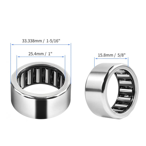 Needle Roller Bearing One Way One Inch Inner Diameter One And Five Sixteenths Inch Outer Diameter Five Eighths Inch Width RC162110