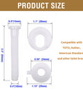 Tough As Nails Universal Plastic Toilet Seat Hinge Screw Bolt Kit For No Sweat Install And Heavy Duty Rust Resistant Bathroom Hardware dimensions 2.5x0.6 inches