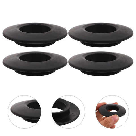 Heavy Duty Kayak Paddle Drip Guards Set With Wear Resistant PVC Splash Rings, High Visibility Water Blocking Function, Easy Install Replacement Parts For Carbon And Open Water Paddles, Keeps Gear Dry And Drips In Check, 4 black rings