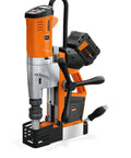Heavy Hitter Portable Magnetic Base Drill Machine With Brushless Motor 18V Cordless Power Tool, compact design for precise steel cutting.