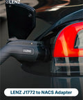 J1772 To NACS EV Charger Adapter For Tesla And NACS Vehicles Works With 2026 Hyundai Kia Rivian Toyota BZ Lexus RZ Lucid