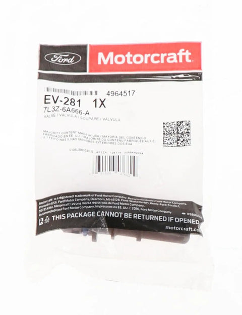 Slick Heavy Duty Pcv Valve Assembly Engine Component Motorcraft EV-281 in sealed package for engine flow maintenance.