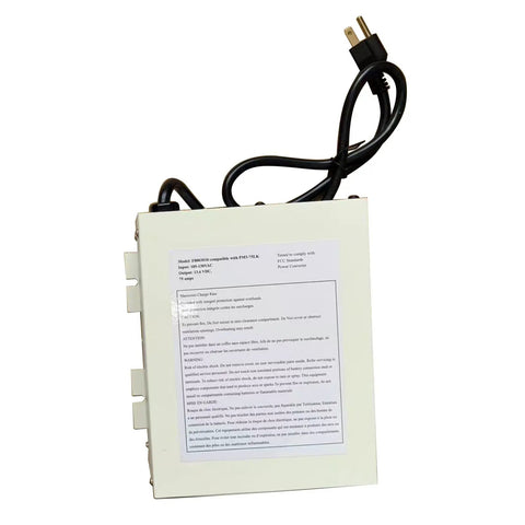 Back view of 75 Amp 12V Power Converter For RVs Boats And Trailers, AC To DC Battery Charger With LED Indicator And Smart Cooling Fan