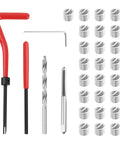 Pro Grade M5x0.8 Stainless Steel Thread Repair Kit DIY Rethreading Tool With Twist Drill for Internal Thread Hole Repair in Cars and Machinery