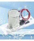 Waterproof Heavy Duty Electric Drop Bolt Door Lock DC 12V Magnetic Induction Auto Deadbolt showing water splashes on unit.