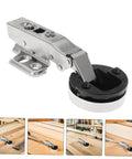 Close-up of Three Pack Hydraulic Damping Cabinet Hinges with Soft Close for kitchen and shower cabinets, heavy-duty design.