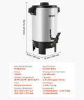 Big Batch 152 Oz Coffee Urn For Catering And Parties With Dripless Faucet 1090W Quick Brew Auto Temperature Control