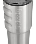 32 Oz Stainless Steel Tumbler With Vacuum Insulation And TwistTop Lid, brushed finish, perfect for road trips and outdoor activities.