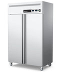 Totally Legit Commercial Upright Freezer Refrigerator Combo With Dual Temp Zones And 36 Cubic Feet Of Hella Spacious Stainless Storage.
