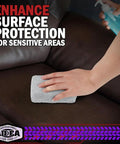 Microfiber Applicator Pad Set 8 Pack For Car Wax Sealant And Polish Application used on leather surface