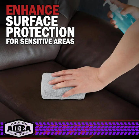Microfiber Applicator Pad Set 8 Pack For Car Wax Sealant And Polish Application used on leather surface