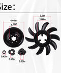 Fan and Pulley Kit for Hustler Raptor and Raptor SD Ride-On Mowers, Replaces 72134, Fits Left and Right Transmission System