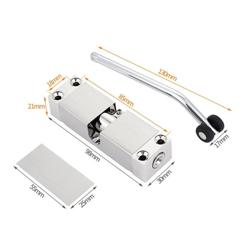 Hydraulic Door Closer With Soft Close Zinc Alloy Golden Finish No Slam Self Closing Door Hardware dimensions illustration